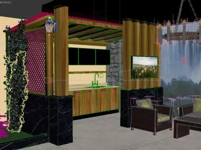 garden house 3d model 3D model