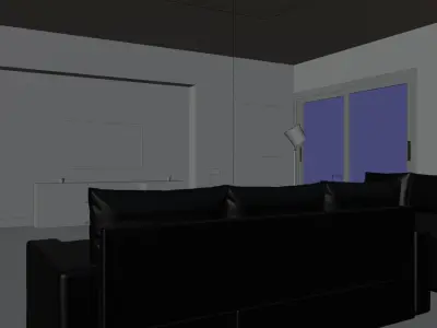 living room 3D model 74