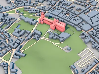 Ely Cathedral Cambridgeshire United Kingdom 3D model