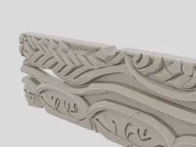 Ancient Fantasy Stone Road Milestone for 3D print 3D model