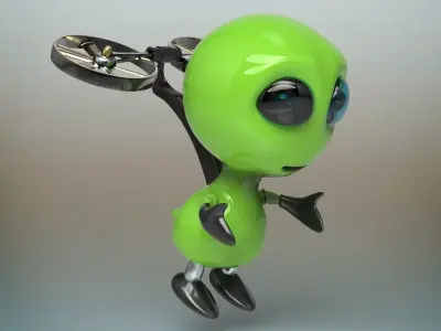 Alien robot 3D model