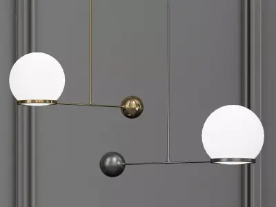 Contrapesso LED Globe Pendant 3D model
