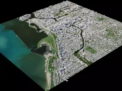 Milwaukee - USA 3D model