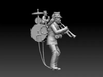 man orchestra 3D print model