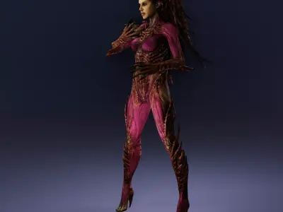 Sexy Alien Woman 3D print model