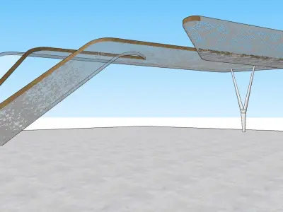 Contemporary Bus stop 3d model 3D model