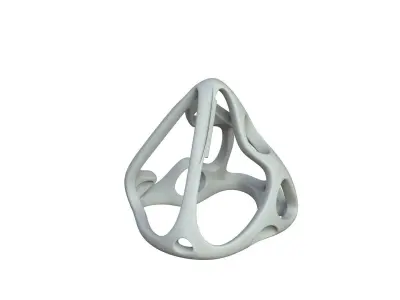 SciFi Cube Object No 62162 Low Poly Shape Low-poly 3D model