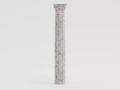 Doric Column V1 - Sturdy Classical Pillar 3D model