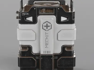 Sci-fi Advance MedKit PBR Low-poly 3D model