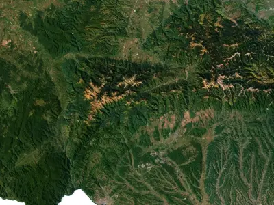 Romania Terrain 3D Map 3D model