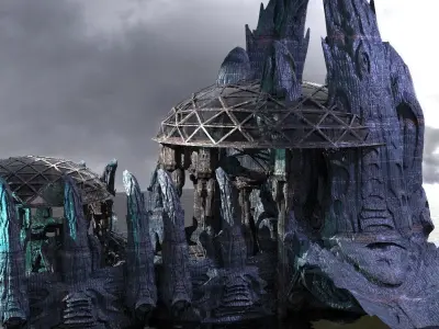 Wraith Hive Monarch Claw Dome Kitbash 1 3D model