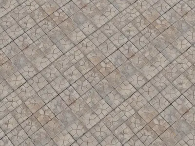 Dirty Tile Floor pbr Texture