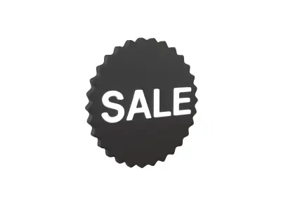 Sale Icon v2 003 Low-poly 3D model
