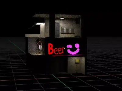 Futuristic Building Blend 3D model