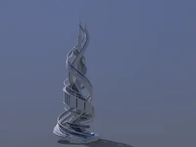 Futuristic Skyscrapers 2023 3D model