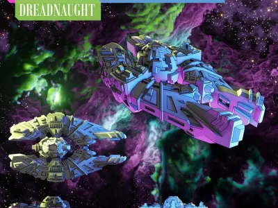 Twilight Imperium - Jol Nar - Custom Ships for 3D Printing 3D print model