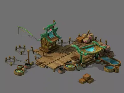 City - Turtle Farm 3D model