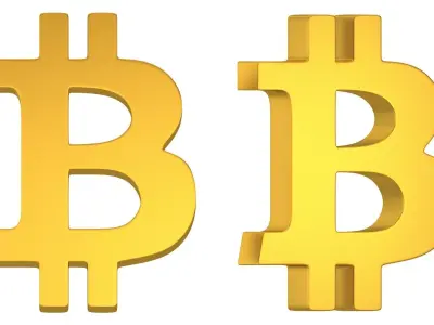 Bitcoin Symbol 01 3D model