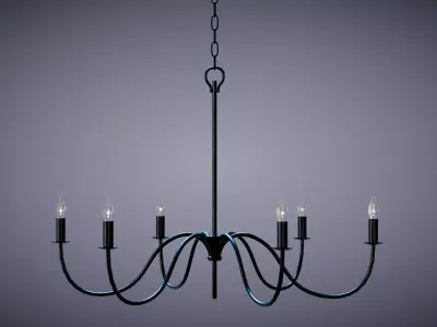 Tirrell Small Chandelier Low-poly 3D model