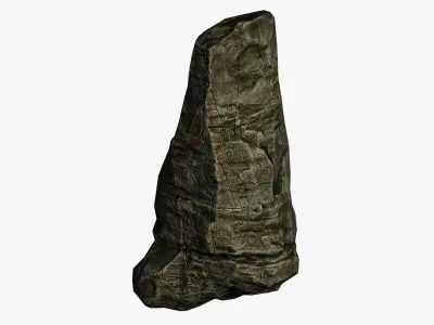 Cliff camouflage rock Low-poly 3D model