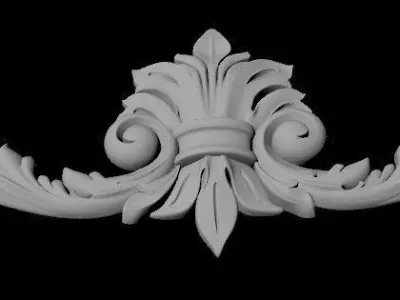 dekor golden ornament 3D model buy