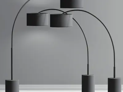 Modern Arc Pendant 3D model
