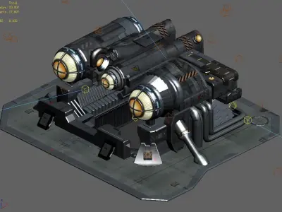 Machinery - Spacecraft - Functional Objects 07 3D model
