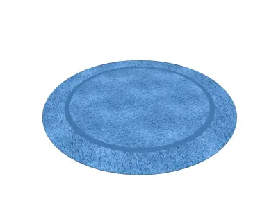 Round Carpet Free low-poly 3D model