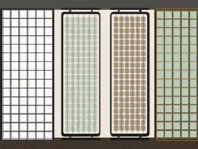 glass partition 3D model