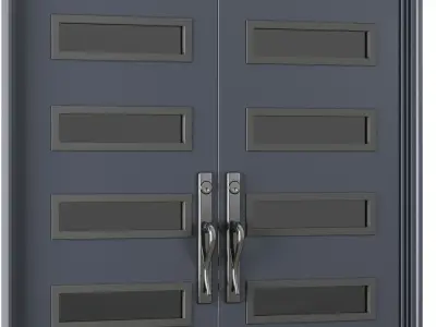 Entrance door set68 3D model