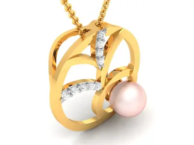 Women Pendant 3DM STL OBJ FBX Render Details 3D print model 25