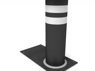 Security Bollard  3D model