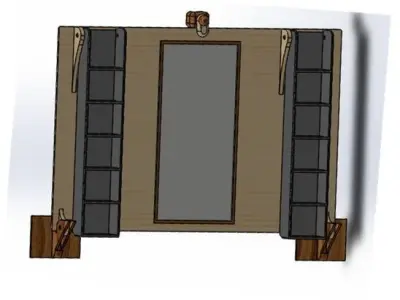 Table shelf sketch   Free 3D model