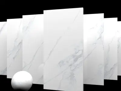 Marble Set Museum Calacatta 4D 80x160 Set 1 Texture