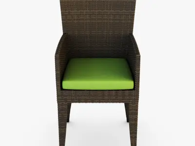 Rexus chair brown v 2 3D model