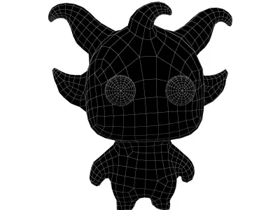 Devil Monster V1 001 Low-poly 3D model