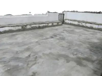 Concrete terrace  Low-poly 3D model