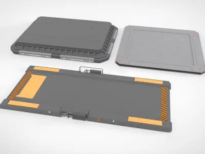 sci-fi Architecture kitbash 34 3D model