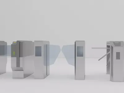Tripod Turnstile collection 3D model