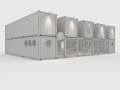 Container Cafe 12 3D model