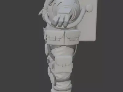 Astronaut Spacesuit 3D Model PBR 3D model