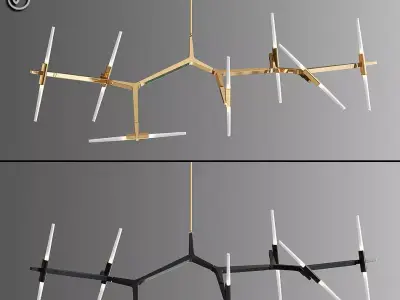 Agnes Chandelier Light 3D model