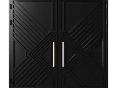 Gate black loft 05 3D model