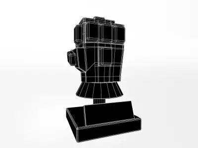 Lego Infinity Gauntlet v2 001 Low-poly 3D model