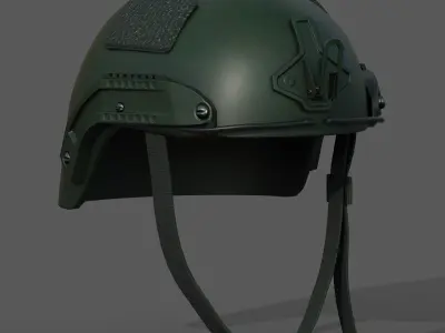 Helmet military combat soldier armor scifi  Low-poly 3D model