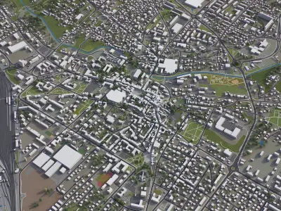 Rybnik Low-poly 3D model purchase