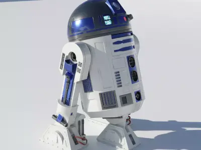 Astromech droid - R2D2 3D model