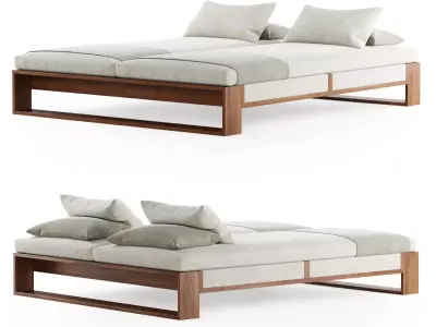 Bellagio chaise lounge double  3D model