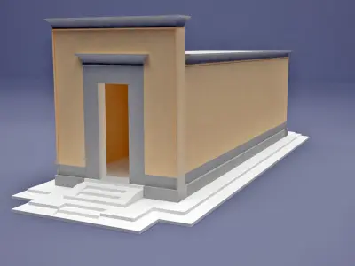 Egypt Temple Hatshepsut hapel 3D print model