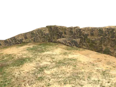 Forgotten Ruins Low-poly 3D model